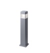 Immagine di Paletto Quadrato Per Giardino Lodi 80 cm Grigio IP66 Led Gx53 10w Top Light