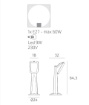 Immagine di Paletto Esterno Grigio 64cm Resina IP66 Trento Top Light