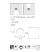 Immagine di Applique Aosta Grigio da Esterno IP55 Top Light LED Gx53 CCT Inclusa