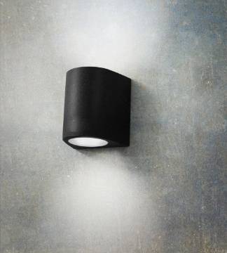 Immagine di Applique Aosta Nero Bi Emissione Per Esterno Top Light IP55 Led Gx53