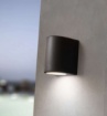 Immagine di Applique Esterno Aosta Nero IP55 Top Light LED Gx53 Inclusa