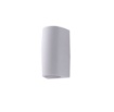 Immagine di Lampada da Parete Esterna Aosta Bianco Mono Emissione IP55 Top Light