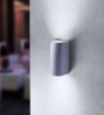 Immagine di Applique Per Esterno Bi Emissione GU10 Aosta Grigio Top Light IP55