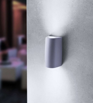 Immagine di Applique Per Esterno Bi Emissione GU10 Aosta Grigio Top Light IP55