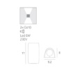 Immagine di Applique Per Esterno Bi Emissione GU10 Aosta Grigio Top Light IP55