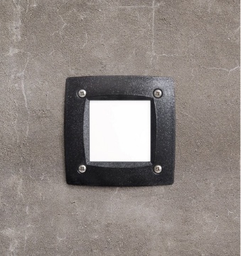 Immagine di Segnapassi da Incasso Muro Anti Corrosione IP66 Parma Nero Top Light
