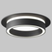 Immagine di Faretto da Incasso Tondo Sporgente Nero 105mm Orlo Maytoni Led Gx53