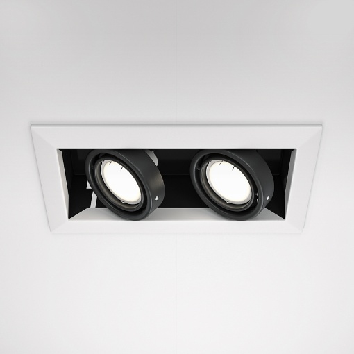 Immagine di Faretto da Incasso Doppio Modulare Metal Modern Bianco Maytoni