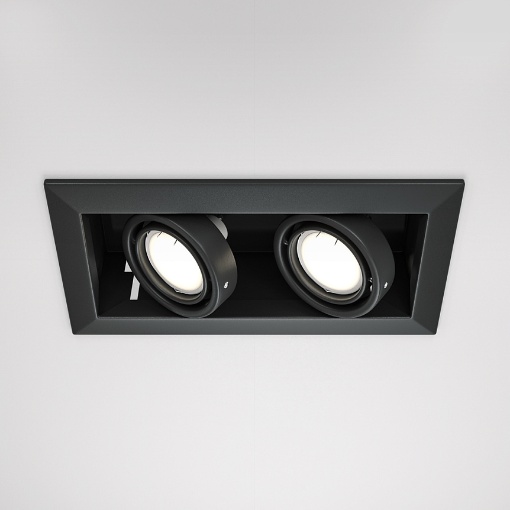 Immagine di Faretto Da Incasso Doppio Modulare Metal Modern Nero Maytoni