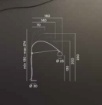 Immagine di Lampada da Terra Arco Regolabile Nero Pulley Perenz