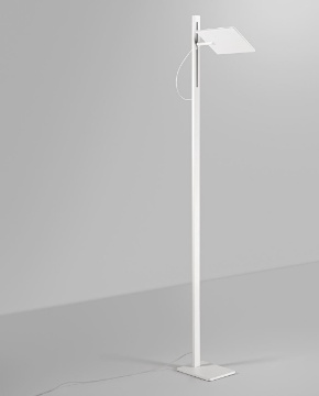 Immagine di Piantana Slim Bianca Regolabile 179cm Led Dimmer CCT Radiante Perenz