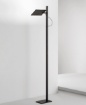Immagine di Piantana Led Radiante Nera Orientabile 179cm Con Dimmer CCT Perenz