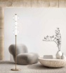 Immagine di Piantana Soggiorno Oro Bubbles Vetro Trasparente Led 3000k Perenz