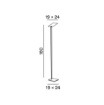 Immagine di Piantana Quadra Perenz Bianca Led Orientabile Con Dimmer CCT