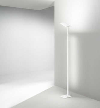 Immagine di Piantana Quadra Perenz Bianca Led Orientabile Con Dimmer CCT