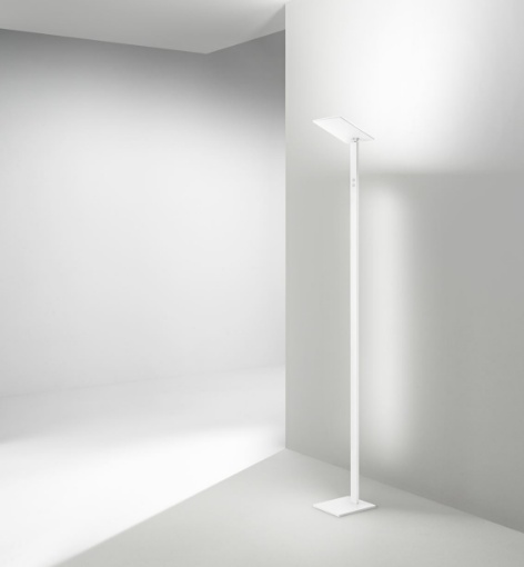 Immagine di Piantana Quadra Perenz Bianca Led Orientabile Con Dimmer CCT