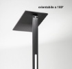 Immagine di Piantana Perenz Quadra Nera Led Orientabile Con Dimmer CCT