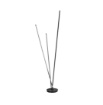Immagine di Lampada da Terra Nera Perenz Twins Bacchette Orientabili Led Dimmer 3000k