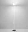 Immagine di Piantana Perenz Aere Nero Oro Rosa Per Salotto Led 3000k Dimmerabile