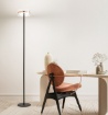 Immagine di Piantana Perenz Aere Nero Oro Rosa Per Salotto Led 3000k Dimmerabile
