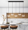 Immagine di Lampadario Lineare Pendenti Oro Rosa Led Dimmer 3000k Aere Perenz