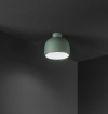 Immagine di Plafoniera Campana Verde Bianco Yelmo Perenz 1xE27