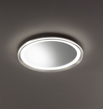 Immagine di Plafoniera Perenz Miro 40cm Specchio Led 3000k Grigio Titanio