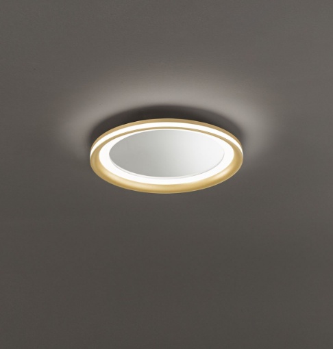 Immagine di Plafoniera Moderna Specchiata Perenz Miro 40cm Led 3000k Dimmerabile