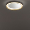 Immagine di Plafoniera Tonda Specchiata Oro 60 cm Led 59w 3000k Perenz Miro