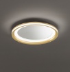 Immagine di Plafoniera Tonda Specchiata Oro 60 cm Led 59w 3000k Perenz Miro