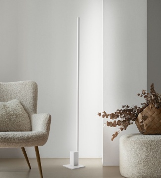 Immagine di Lampada da Terra Lineare Bianca Led Dimmer 30w CCT Syncro Perenz
