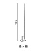 Immagine di Piantana Perenz Syncro Nera 168cm Led Dimmer 30w 3000k 4000k 6000k