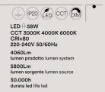 Immagine di Plafoniera Nera Bacchette Luminose Led 58w CCT Dimmer Syncro Perenz