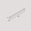 Immagine di Applique Fascia Marrone 59cm Biemissione Led 3000k Rummo Perenz