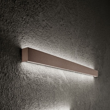 Immagine di Applique Fascia Marrone 59cm Biemissione Led 3000k Rummo Perenz