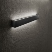Immagine di Applique Minimal Nera Led 3000k Rummo Perenz 39cm