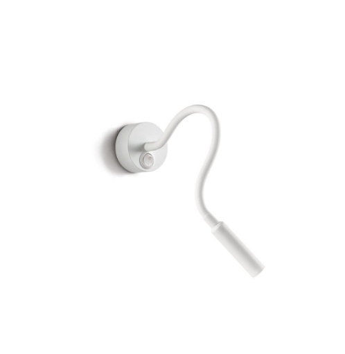 Immagine di Applique Braccio Flessibile Minispy Led 3w Bianco Perenz