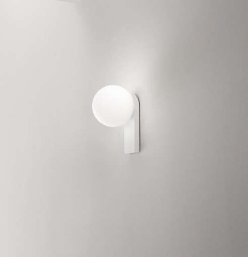 Immagine di Applique Sfera Bianca Talia Perenz IP44 Led 8w 3000k
