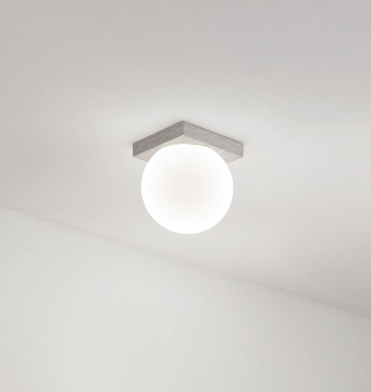 Immagine di Mini Plafoniera Grigio Sfera Vetro Dot Perenz Led 3000k CRI90
