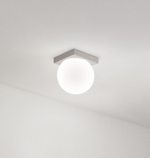 Immagine di Mini Plafoniera Grigio Sfera Vetro Dot Perenz Led 3000k CRI90