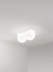 Immagine di Plafoniera Moderna Bianca Sfere Vetro Bianco Led 16w 3000k Dot Perenz