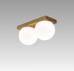 Immagine di Plafoniera Led Ottone Brunito Sfere Vetro Led 16w 3000k Dot Perenz