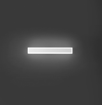 Immagine di Applique Moderna Bianca Cornice Led 3000k Per Bagno Wally Perenz 62cm
