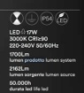 Immagine di Applique Wally Perenz Nero Rettangolare 62cm Led 3000k IP54