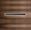 Immagine di Applique Nera Cornice Luminosa Led 22w da Bagno Wally Perez 102 cm