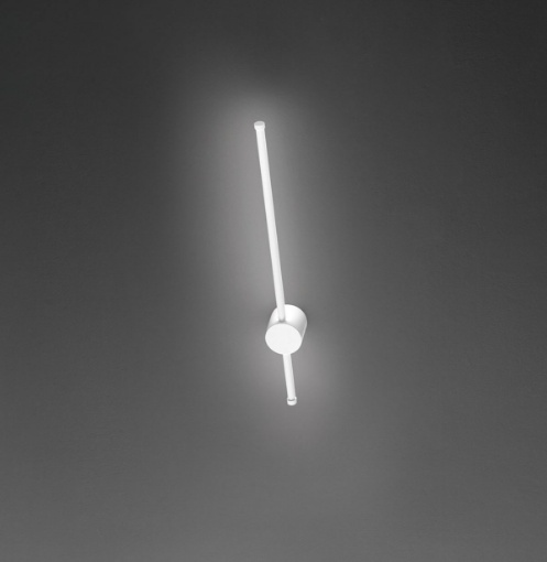 Immagine di Applique Moderna Bacchetta Bianca Led 12w 3000k IP54 Clock Perenz