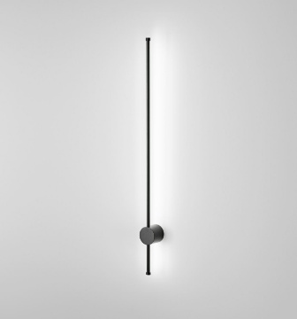 Immagine di Applique Perenz Clock Bacchetta Nera 65 cm Led 12w 3000k Per Bagno