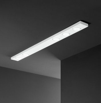 Immagine di Lampada Binario da Soffitto Bianca 100 cm Bottone Perenz Gx53