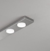 Immagine di Plafoniera Lineare 100 cm Bottone Perenz Grigio 5 Luci Gx53