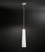 Immagine di Sospensione Cono Vetro Bianco Per Cucina Canna Perenz